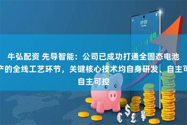 牛弘配资 先导智能：公司已成功打通全固态电池量产的全线工艺环节，关键核心技术均自身研发、自主可控