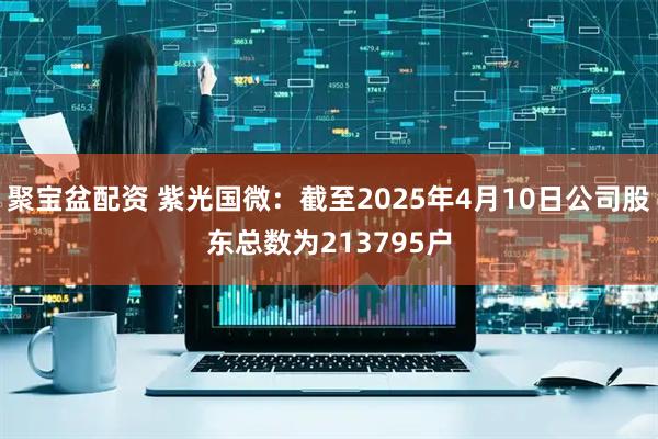 聚宝盆配资 紫光国微：截至2025年4月10日公司股东总数为213795户