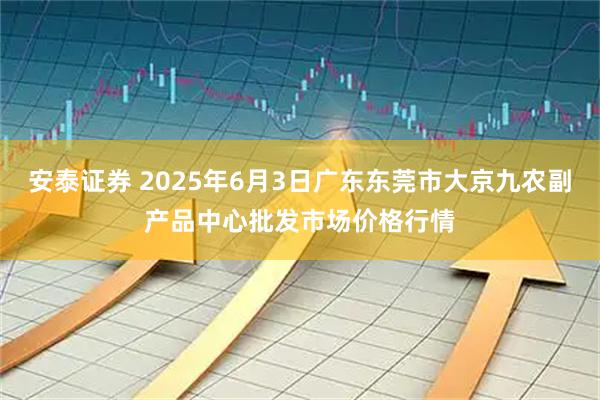 安泰证券 2025年6月3日广东东莞市大京九农副产品中心批发市场价格行情