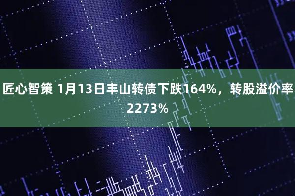 匠心智策 1月13日丰山转债下跌164%，转股溢价率2273%